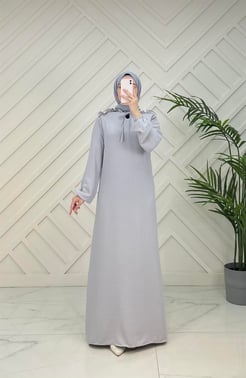 0000 A224++ayrobin kumaş elbise gri 