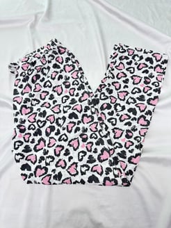 Ç565 - pembe leoparlı pijama altı 