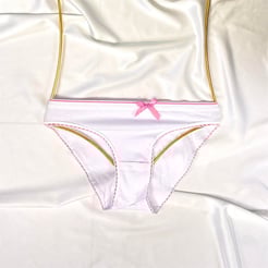 Ç0776  Z-4 tut byn bade bikini beyaz