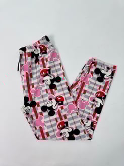 Ç62R-136-R139 Süet Kumaş Pijama Altı Mickie Mouse - Gri 