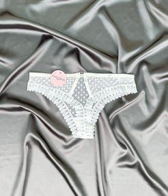 Ç712-O11 vanilya secret dantel tanga beyaz