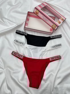 Ç2586 - VICTORIA SECRET 3LÜ TAŞ DETAYLI BIKINI 