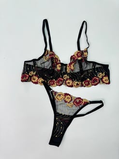 ç354 Sakura Bralet - Siyah