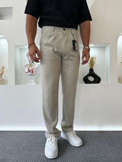 Taş Fitilli Pileli Baggy Pantolon