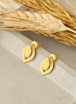 925 AYAR GÜMÜŞ EAR JACKET DAMLA BİÇİMLİ KÜPE