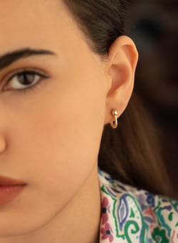 925 AYAR GÜMÜŞ ELİPS ŞEKLİNDE TİFFANY KÜPE