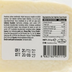 %100 Keçi Tulum Peyniri (250 gr) Madalı