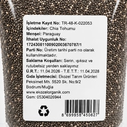 Chia Tohumu (adet) Ekozel