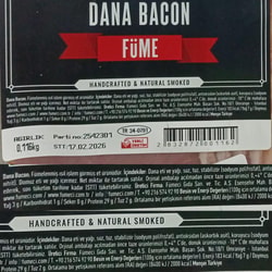 Dana Bacon (125 gr) Fümeci Smokehouse