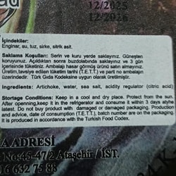 Enginar Salatası (350 g) Eurofarm