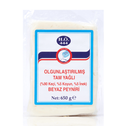 Tam Yağlı Olgunlaştırılmış (%90 Keçi) (650 gr) Beyaz Peyniri H.Ö 444