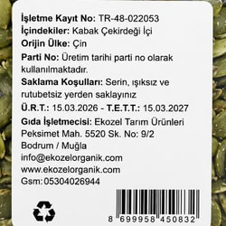 Kabak Çekirdeği İçi (250 gr) Ekozel
