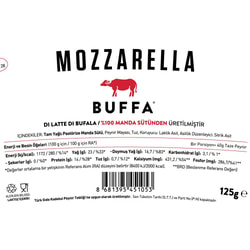 Mozzarella Peynir (125 gr), Buffa