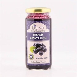 Organik Aronya Reçeli, Şeker İlavesiz (260 gr) Berva