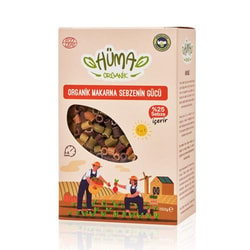 Organik Boncuk Makarna, Sebzenin Gücü (250 gr) Hüma Organik