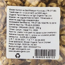 Organik Ceviz İçi (250 gr), Ekozel