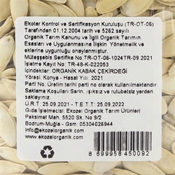 Organik Çiğ Kabak Çekirdeği (250 gr) Ekozel