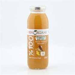 Organik Detox Elma-Tarçın-Zencefil Suyu (250 ml) Benorganic
