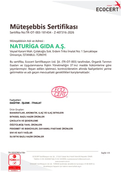 Organik Kakao Tozu (100 Gr) Naturiga