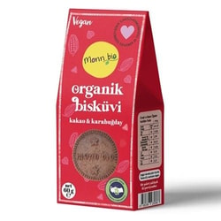 Organik Kakaolu Karabuğdaylı Bisküvi (60 gr) Monn Bio