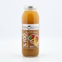 Organik Kayısı-Şeftali-Elma Suyu (250 ml) Benorganic