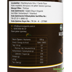Organik Keçiboynuzu Unu (200 Gr) Qünn