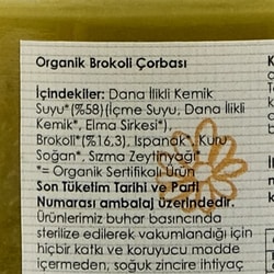 Organik Kemik Suyuna Brokoli Çorbası (160 ml) Magida