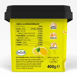 Organik Limonlu Dondurma (400 gr) Baldo