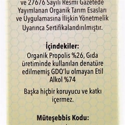 Organik Propolis Özü (30 ml) Saff1011