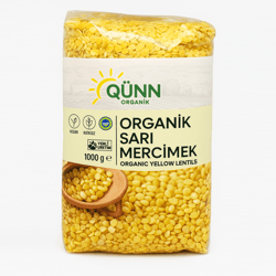 Organik Sarı Mercimek (1000 GR ) Qünn