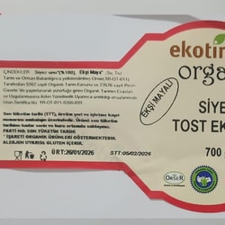 Organik Siyez Buğdaylı Tost Ekmeği (700 gr) Ekotime