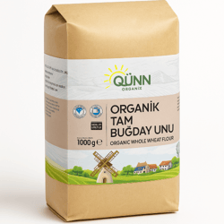 Organik Tam Buğday unu  (1000 GR ) Qünn