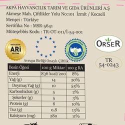 Organik Tam Yağlı Labne Peyniri (200 gr) Akmeşe