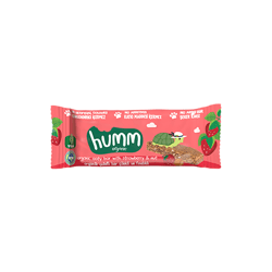 Organik Vegan Çilekli ve Fındıklı Yulaf Bar (27 gr) Humm