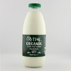 Organik Yağlı Süt, Orvital (1 Litre)