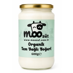 Organik Yoğurt Cam (600gr) MOO
