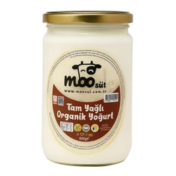 Organik Yoğurt Cam (600gr) MOO