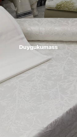 Ağaç Dalları Desen İpek Şönil Pike