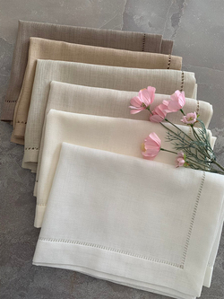 Ajur Detaylı Linen Kumaş Runner