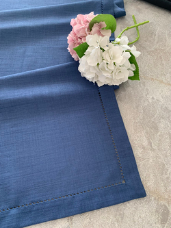 Ajur Detaylı Linen Kumaş Runner