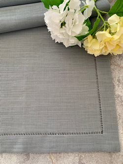 Ajur Detaylı Linen Kumaş Runner