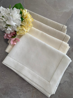Ajur Detaylı Linen Kumaş Runner