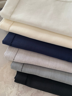Ajur Detaylı Linen Kumaş Runner