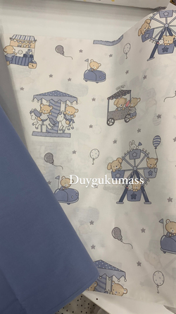 Atlı Karınca Desenli Akfil Kumaş