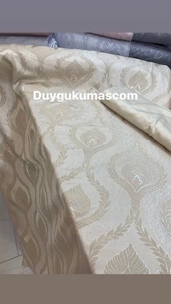 Badem Desen İpek Şönil Pike