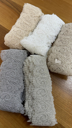 Bej Koç D850 Desen Fransız Güpürü (1 top)