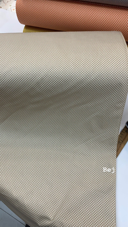 Bej Mini Puanlı Poplin (240 Cm Enli)