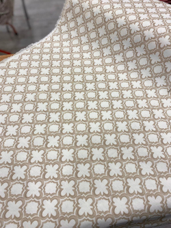 Bej Morocco Geometrik Desenli Duck D635