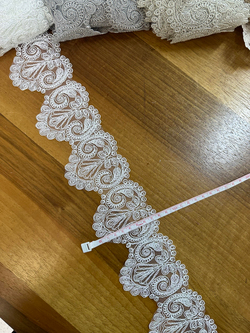 Beyaz Koç D850 Desen Fransız Güpürü (1 top)