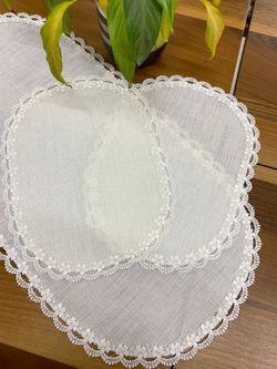 Buket Desen Üç Parça Oval Set